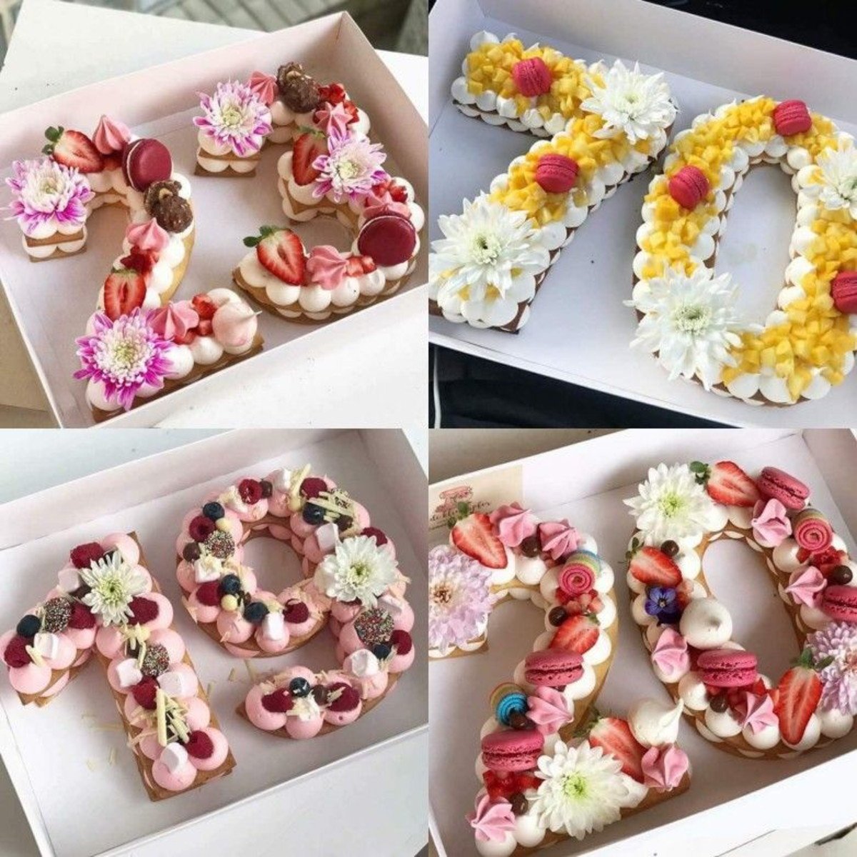 Торт цифра из медовых коржей
