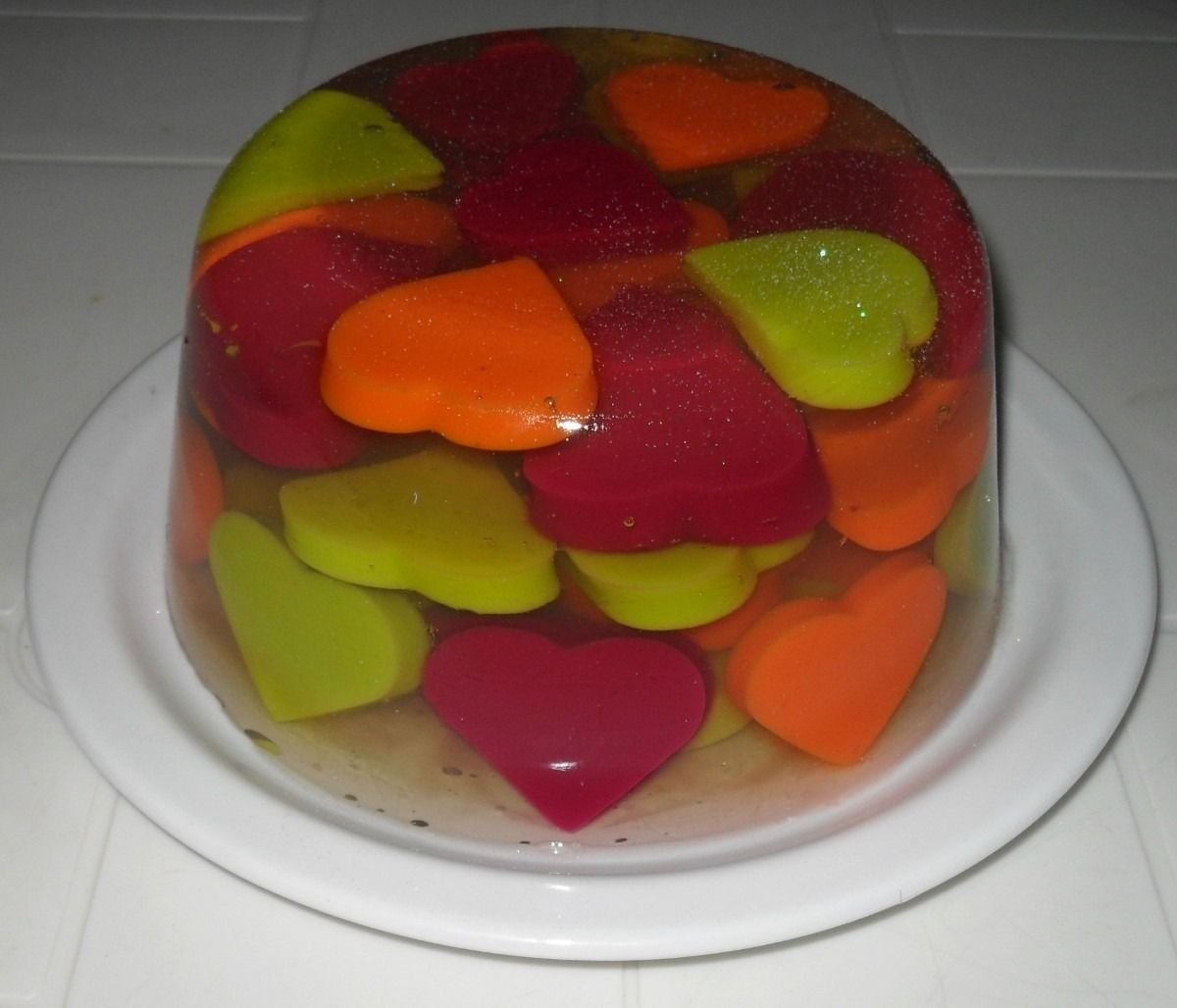 Красивый торт из желе