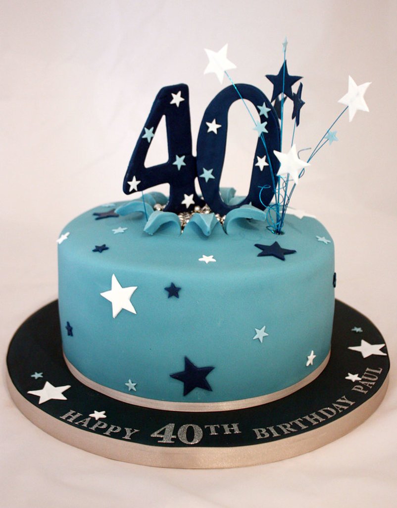 Торт на 40 лет мужчине
