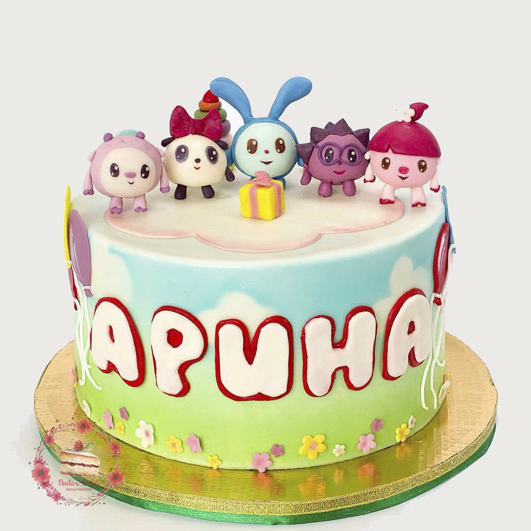 Торт Малышарики на 1 год