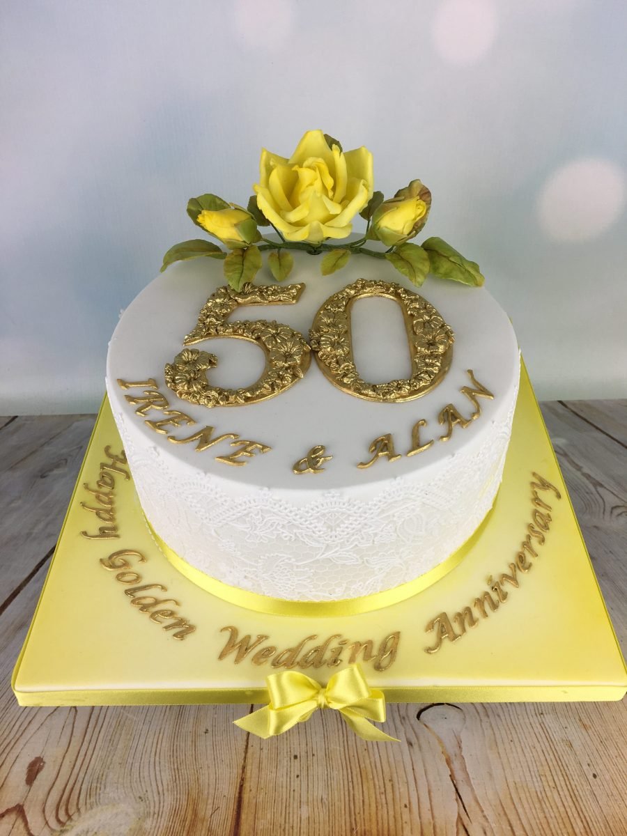Торты на золотую свадьбу 50 лет