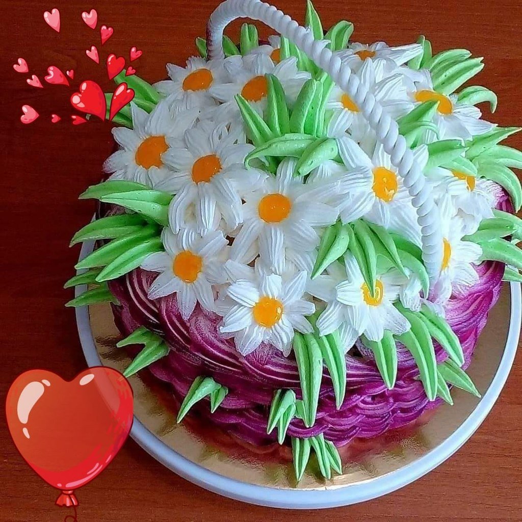 Торт корзинка