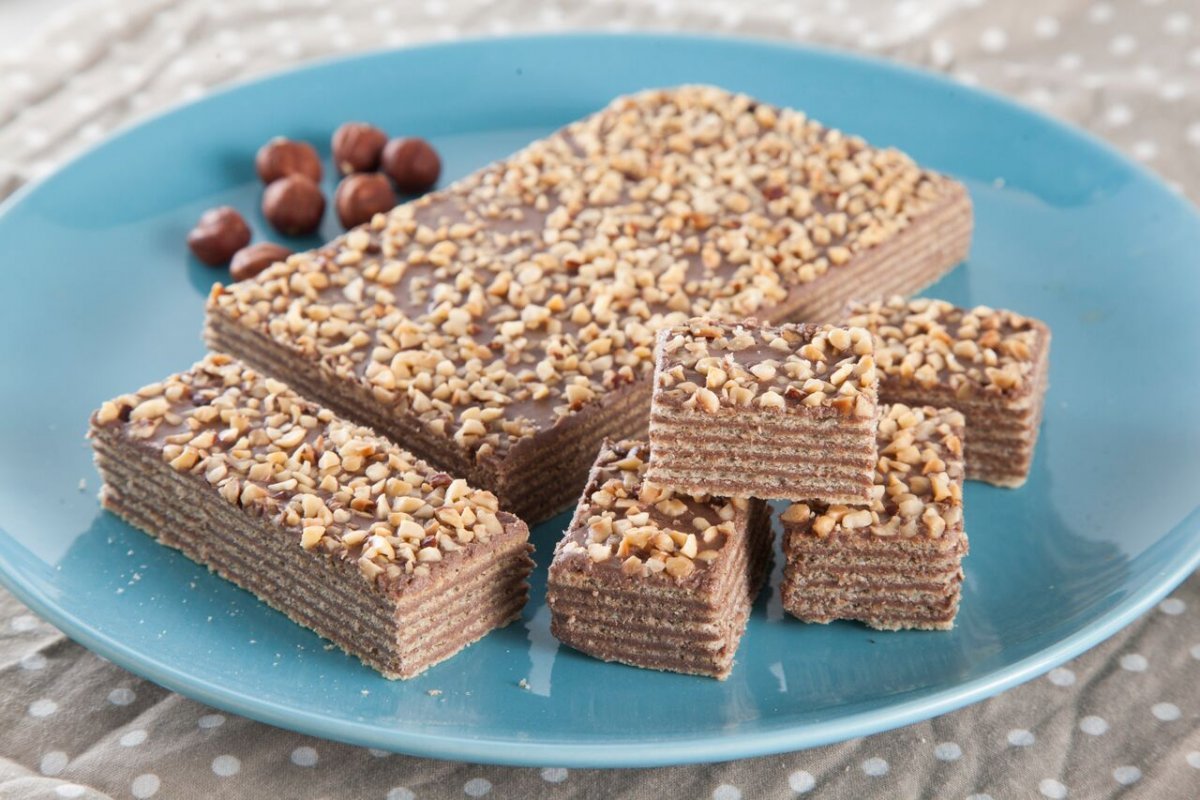 Торт из вафельных коржей со сгущенкой