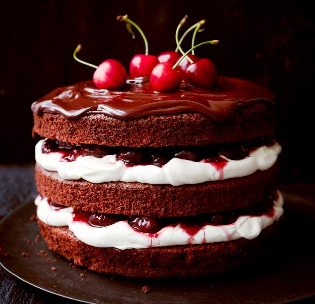 Торт "чёрный лес" (Black Forest Cake)