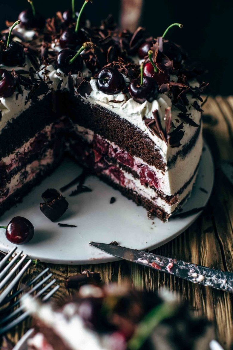 Торт "чёрный лес" (Black Forest Cake)