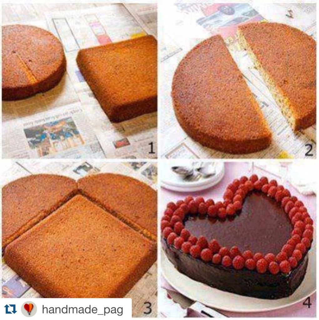 Торт с сердечками