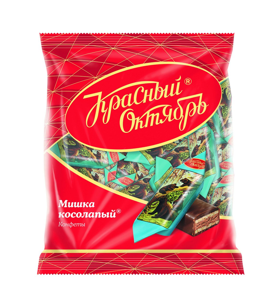 Конфеты мишка косолапый красный октябрь