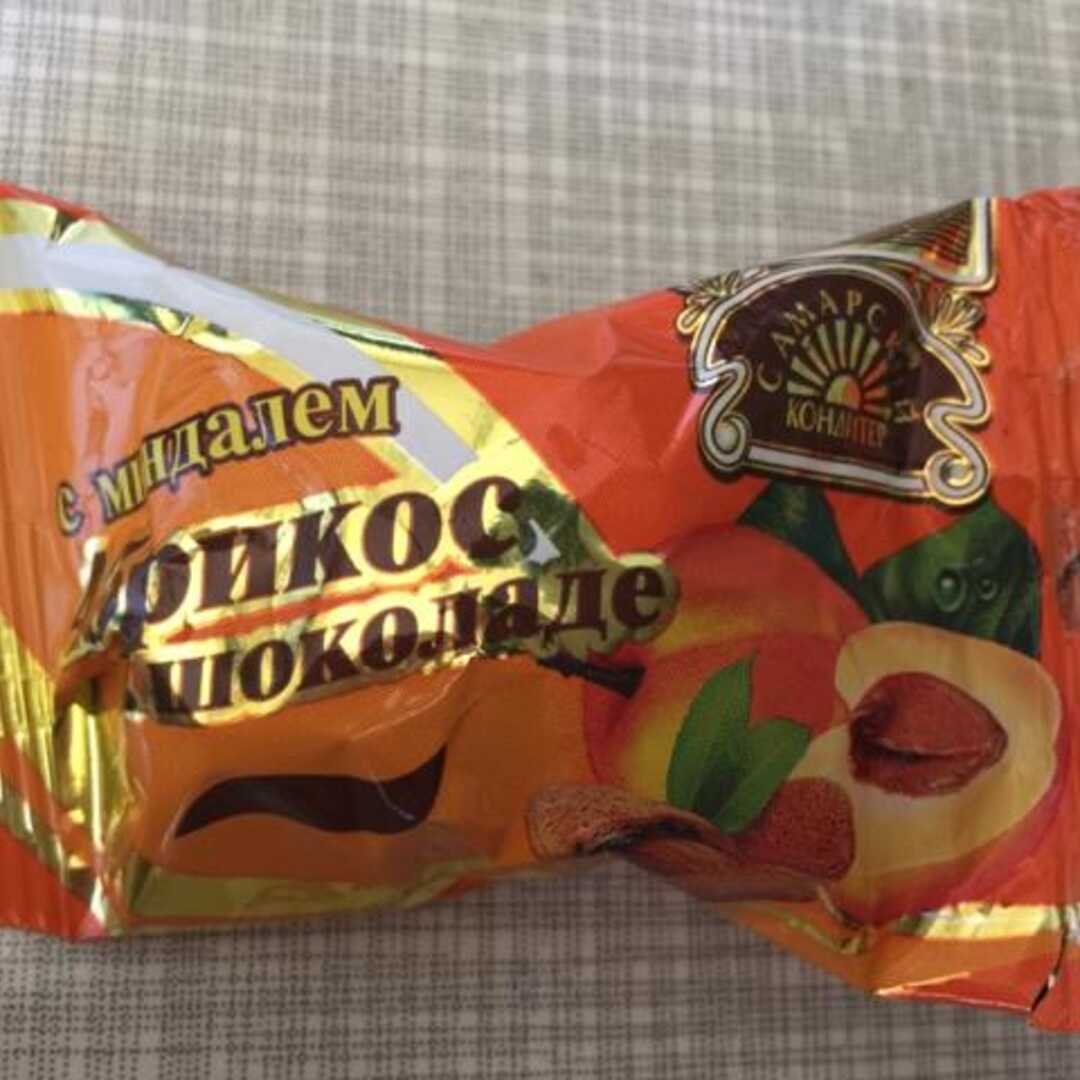 Конфеты Самарский кондитер абрикос в шоколаде