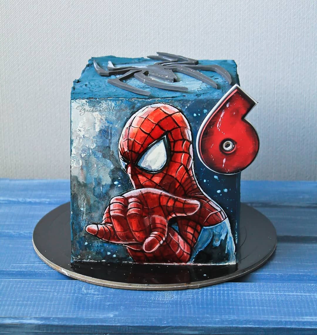 Торт человек паук 8 лет