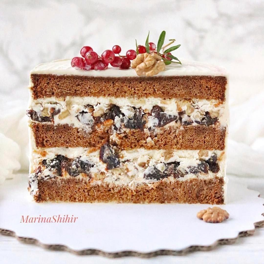 Медовый торт с орехами