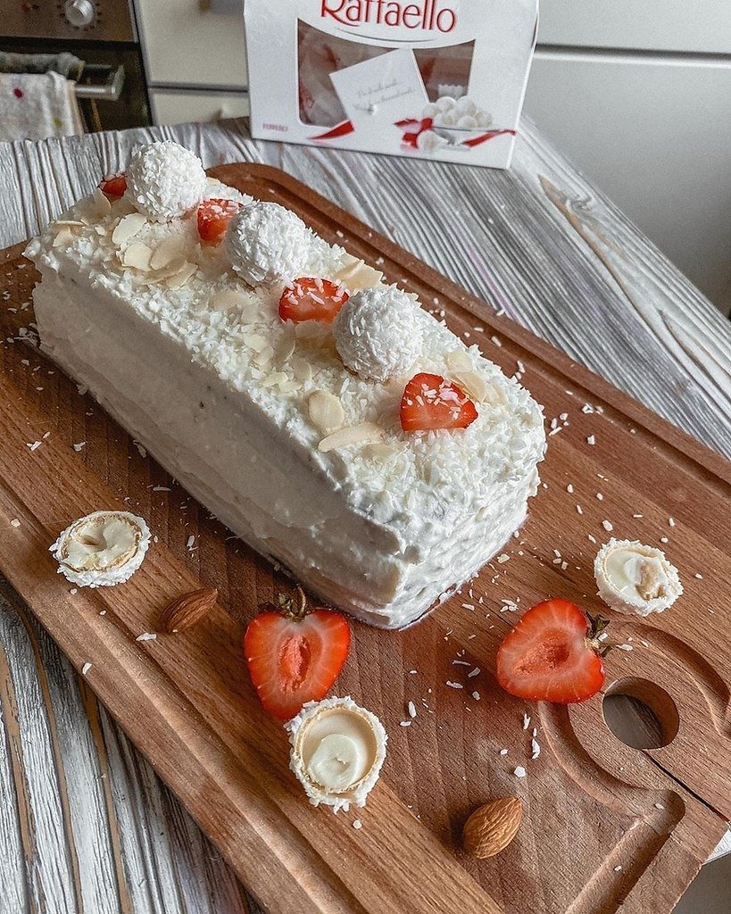 Вафельный торт Рафаэлло