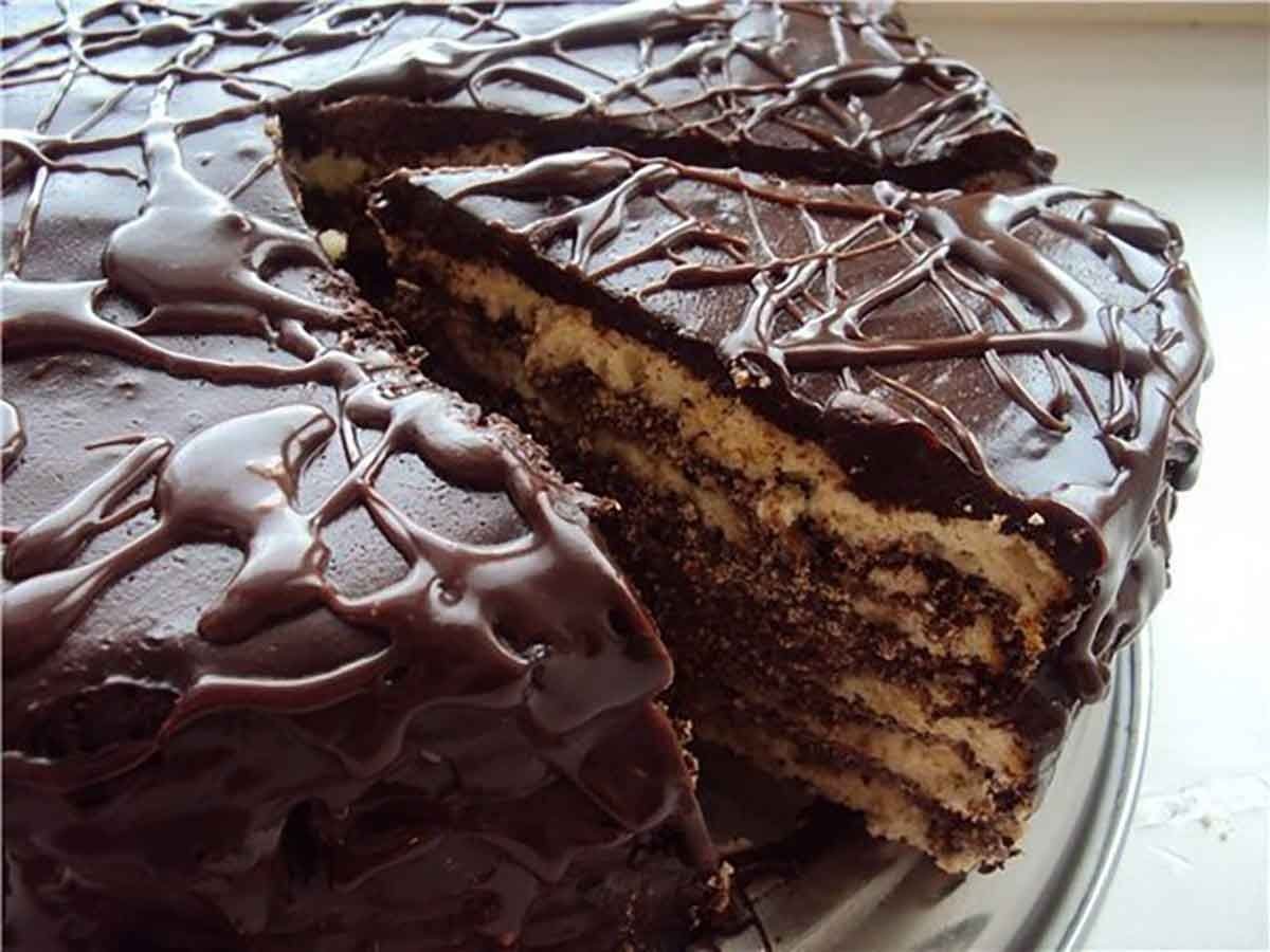 Вкусный торт из коржей Невский