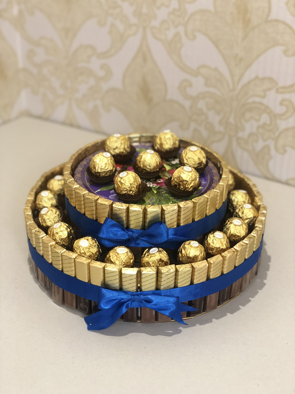 Красивые тортики из конфет