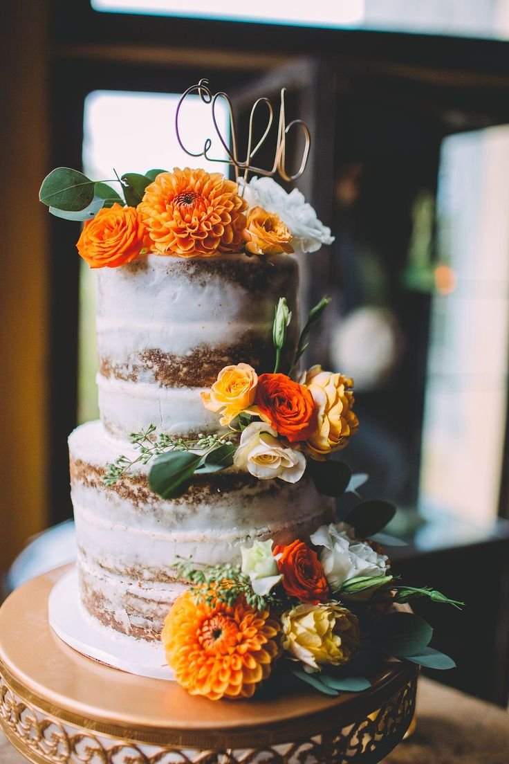 Свадебный торт в осеннем стиле