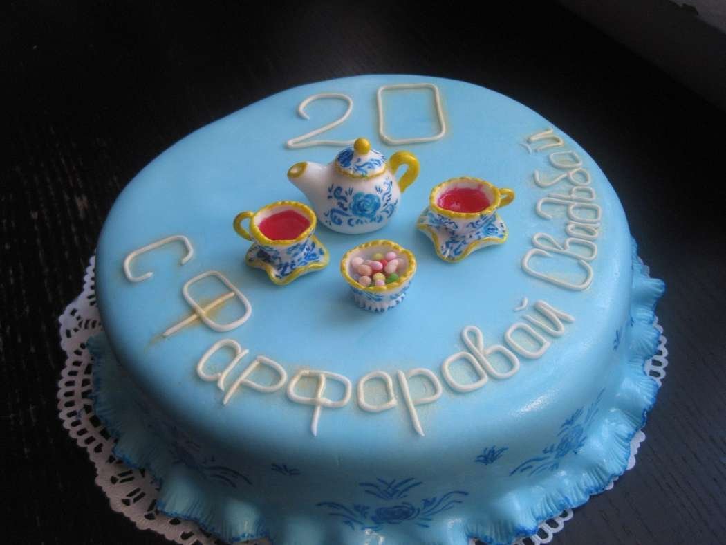 Торт на юбилей свадьбы 20 лет