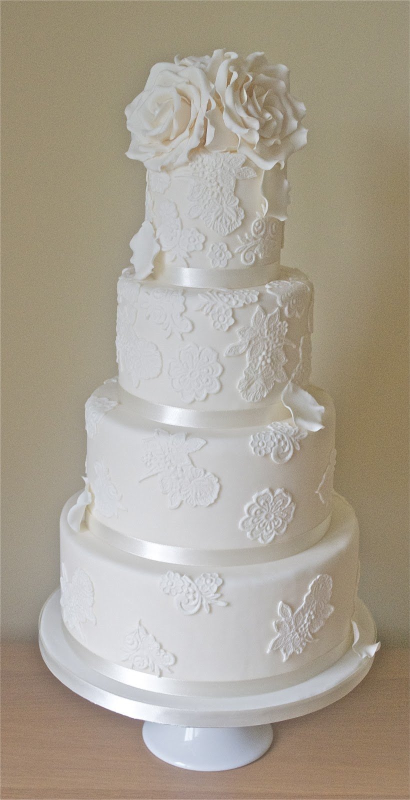 Sugar-Flower Wedding Cakes