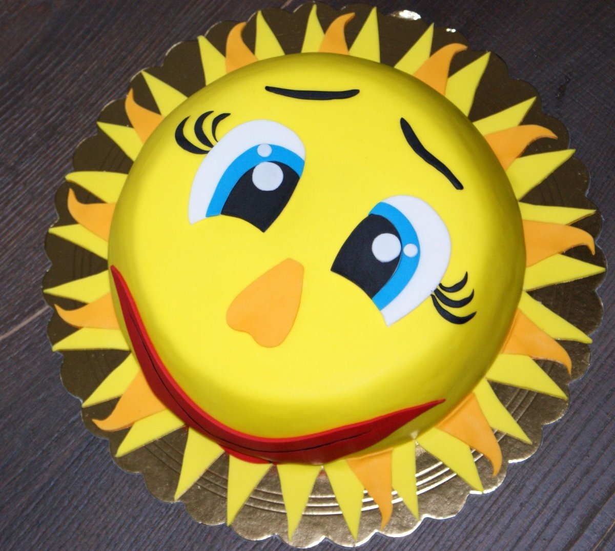 Торт солнышко в детский сад