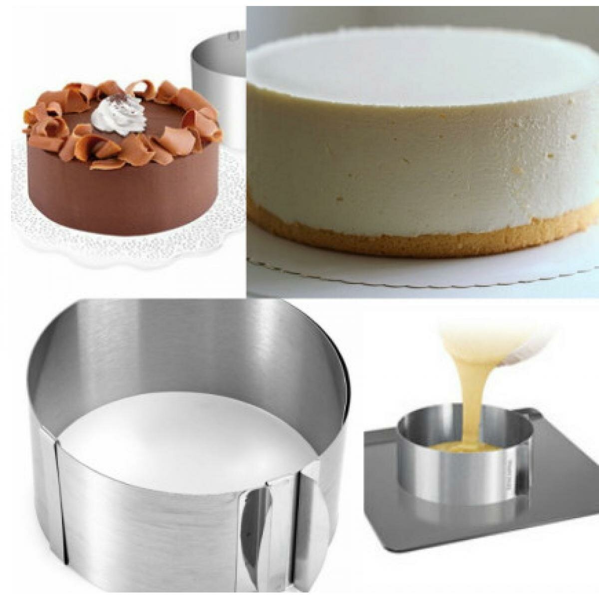 Форма для торта "Cake Ring" регулируемая 16-30см.