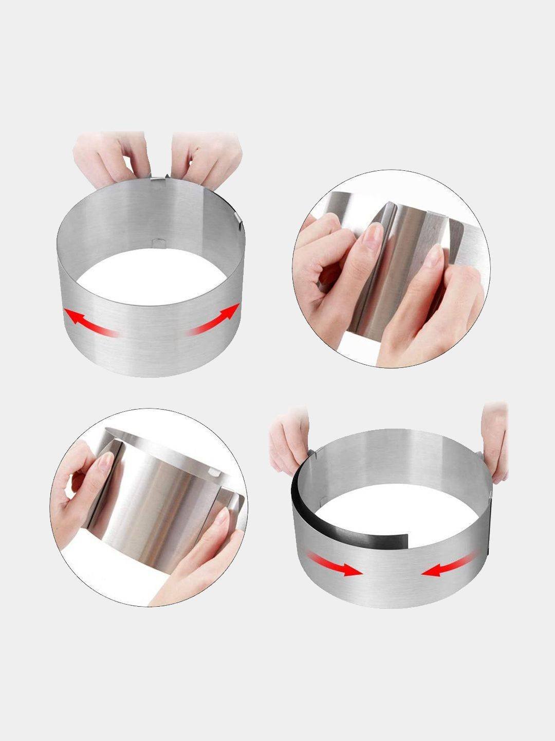 Форма-слайсер для нарезки коржей Cake slicing Tool, 15-20 см