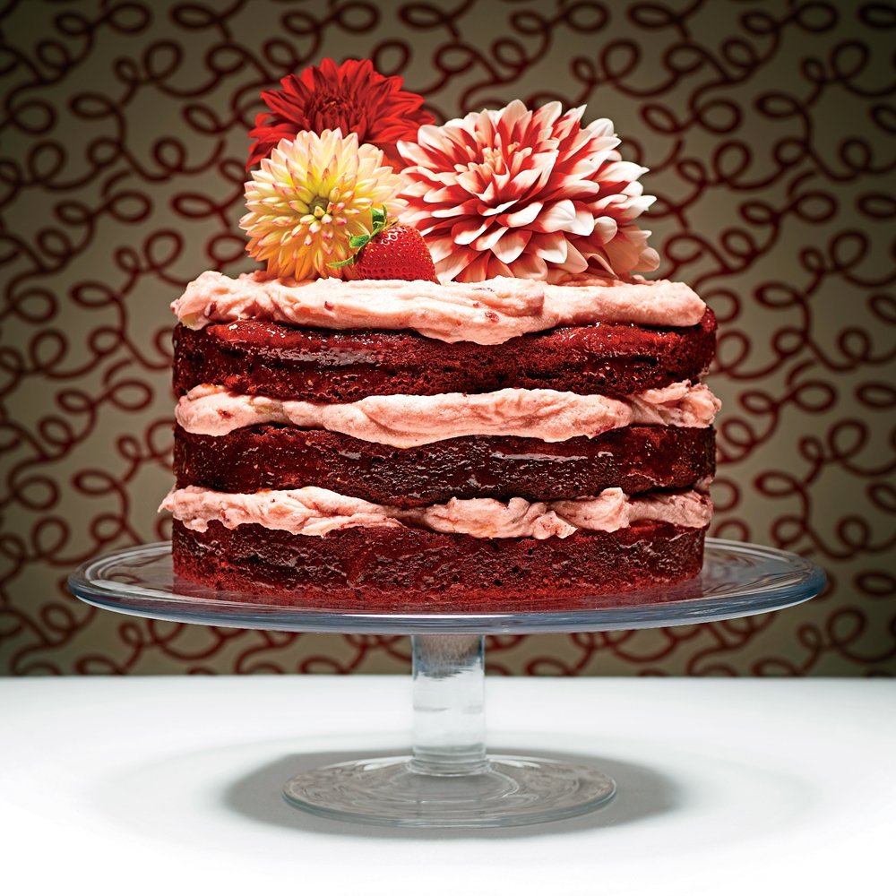 Торта "красный бархат" (Red Velvet).