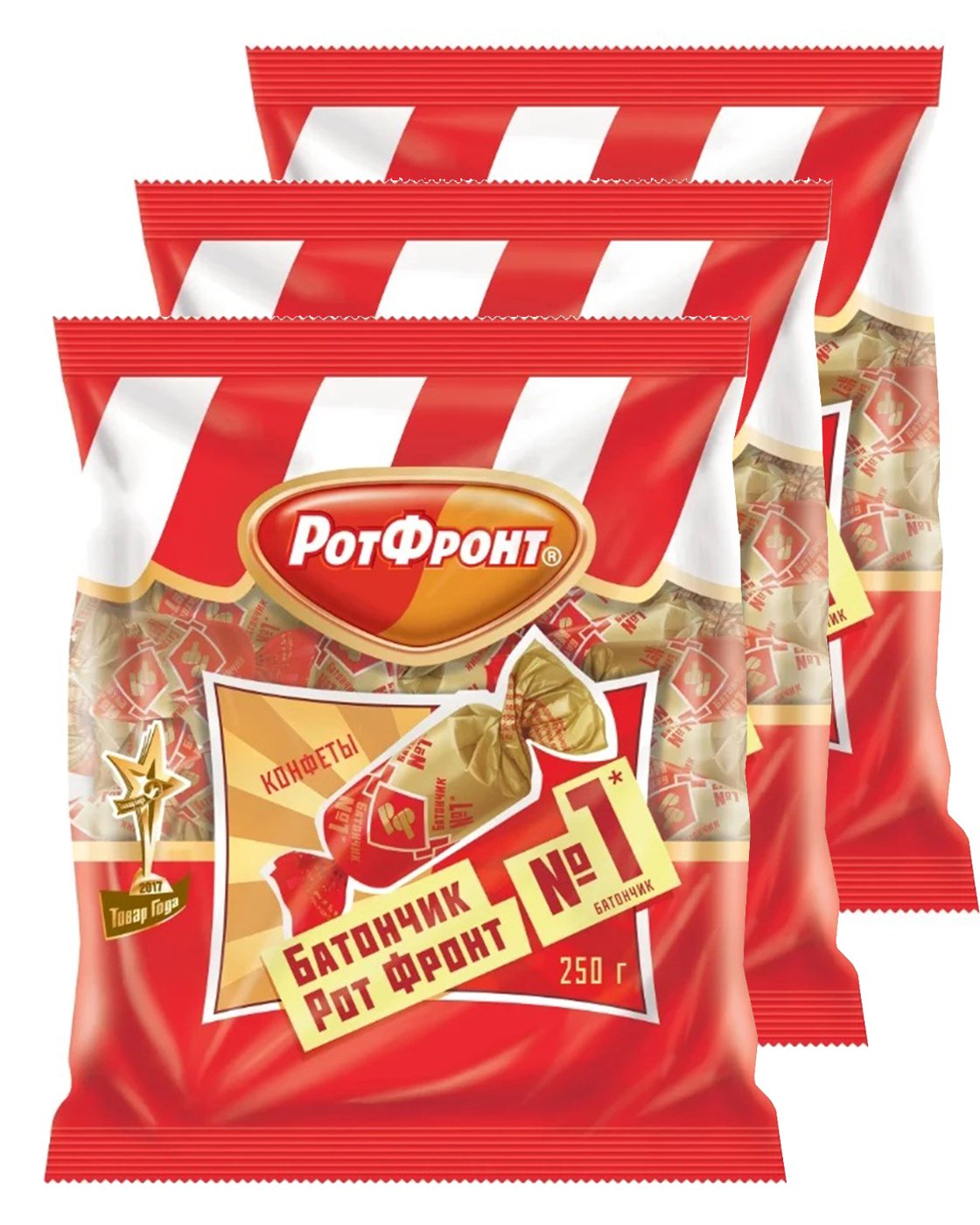 Конфеты РОТФРОНТ батончик 250г