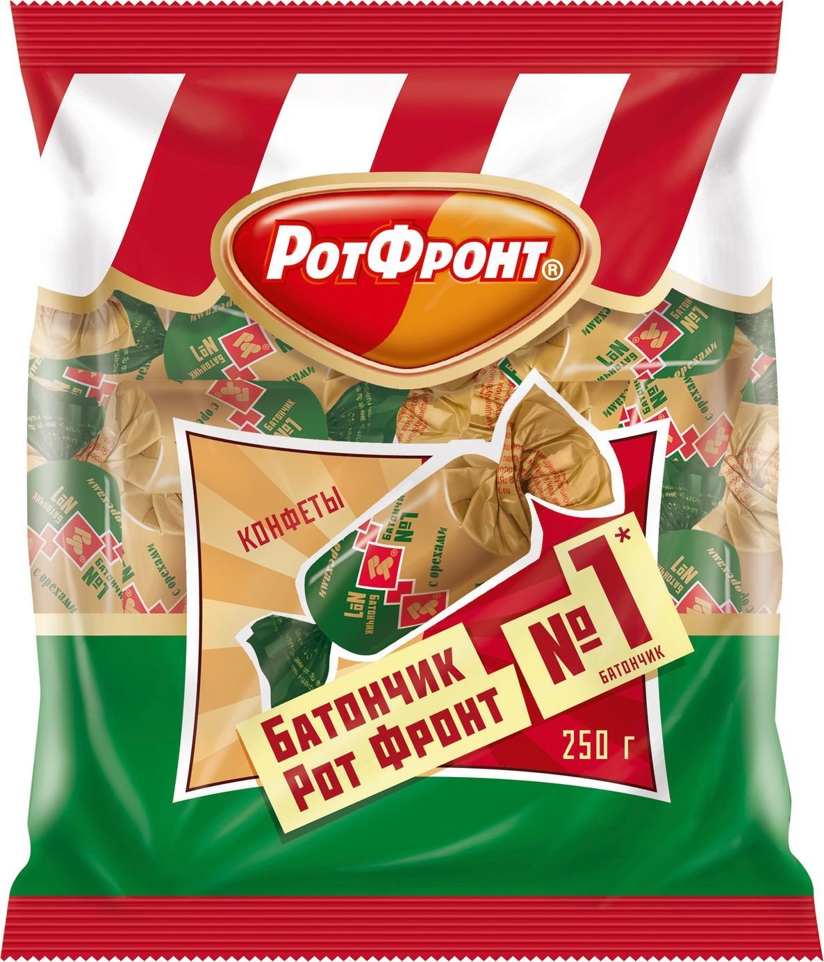 Конфеты РОТФРОНТ батончик 250г