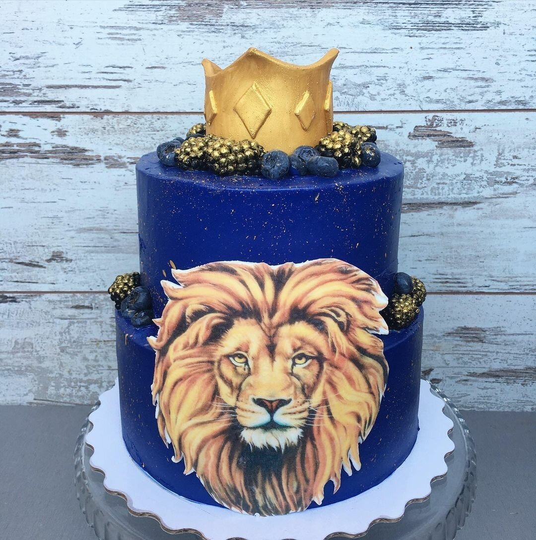 Мужской торт лев