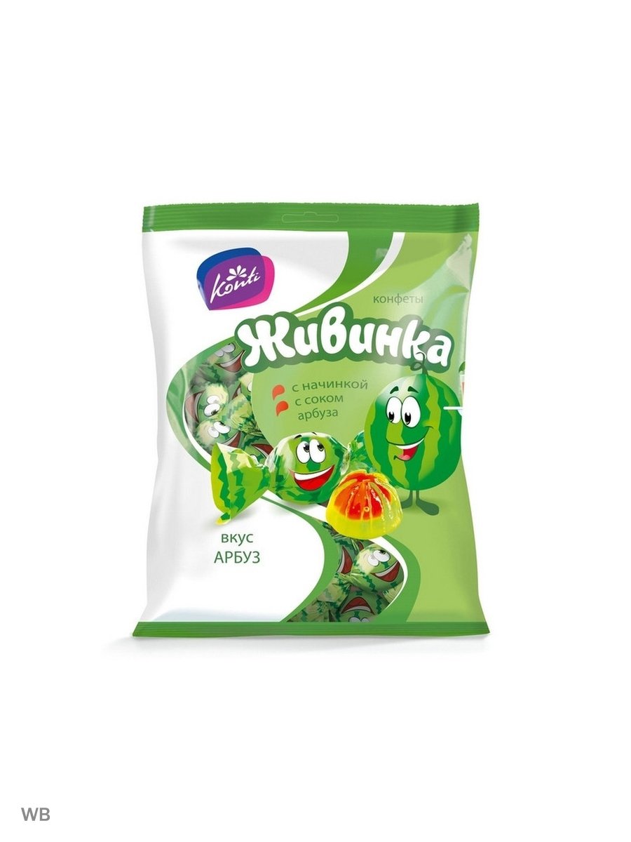 Конфеты Конти Живинка Арбуз 250г