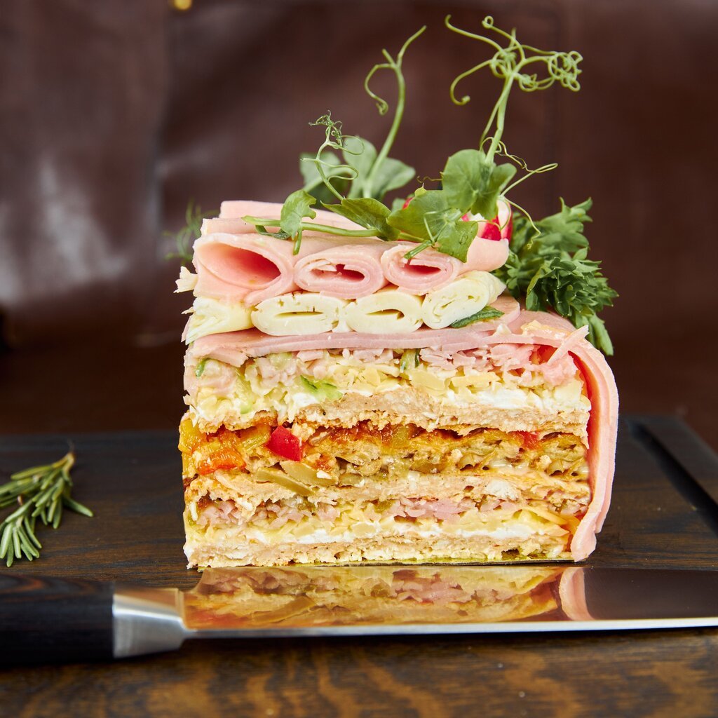 Мясной торт