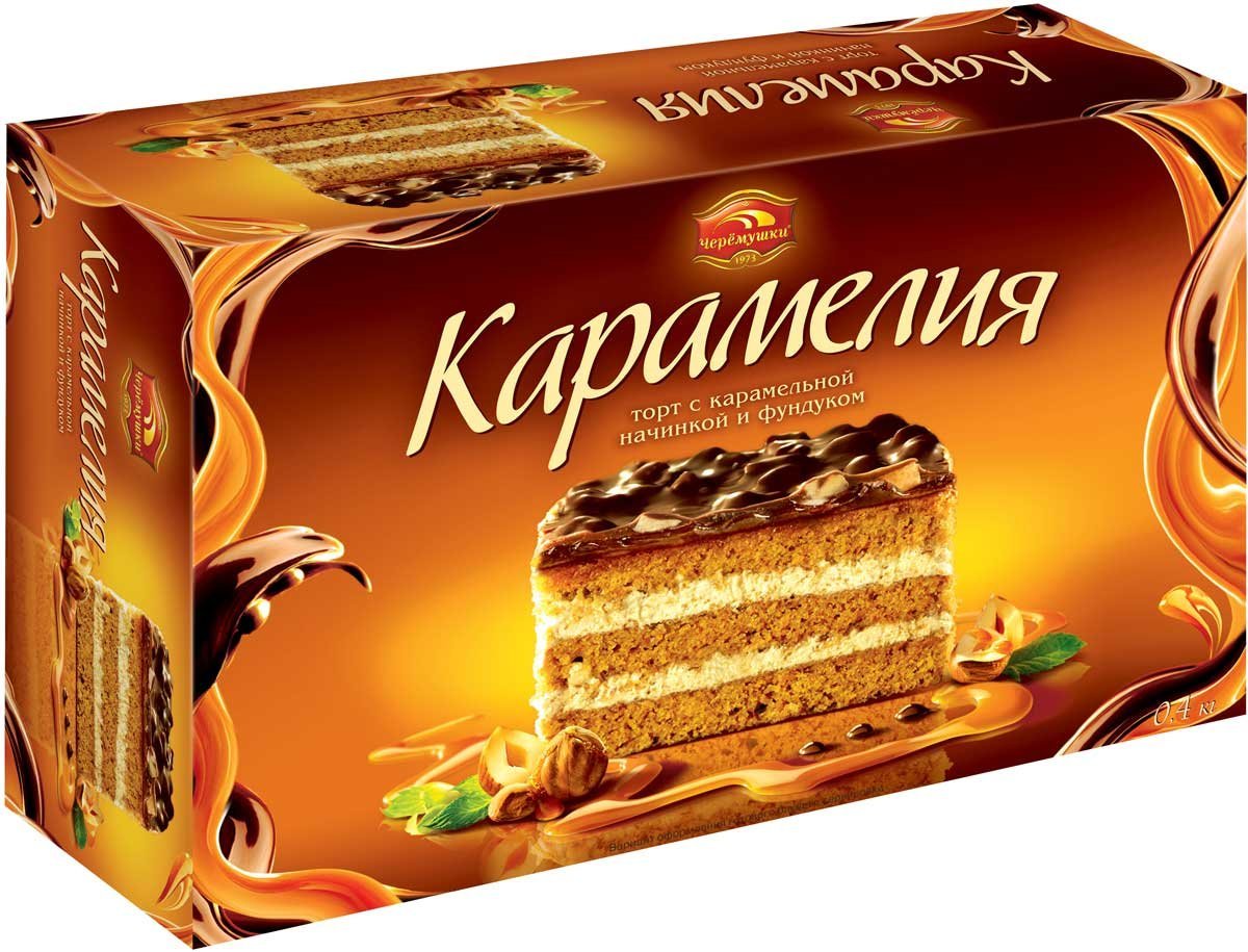 Торт Карамелька в коробке