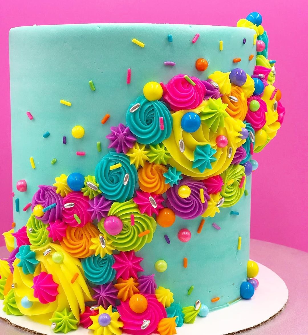 Цветной торт