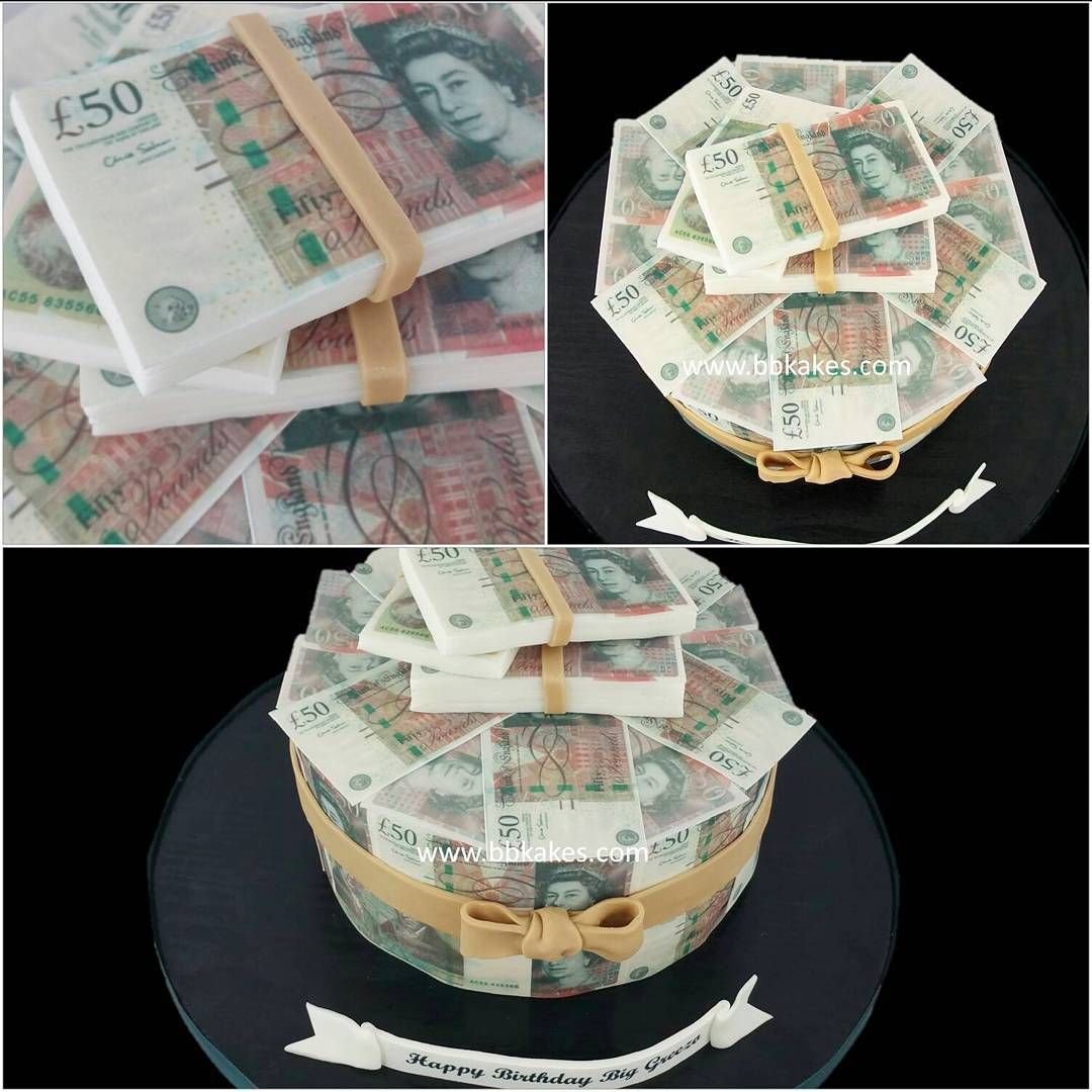 Торт с золотыми монетами