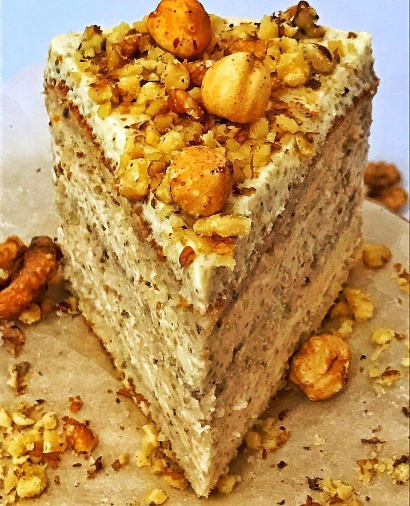 Ореховый торт с грецкими орехами