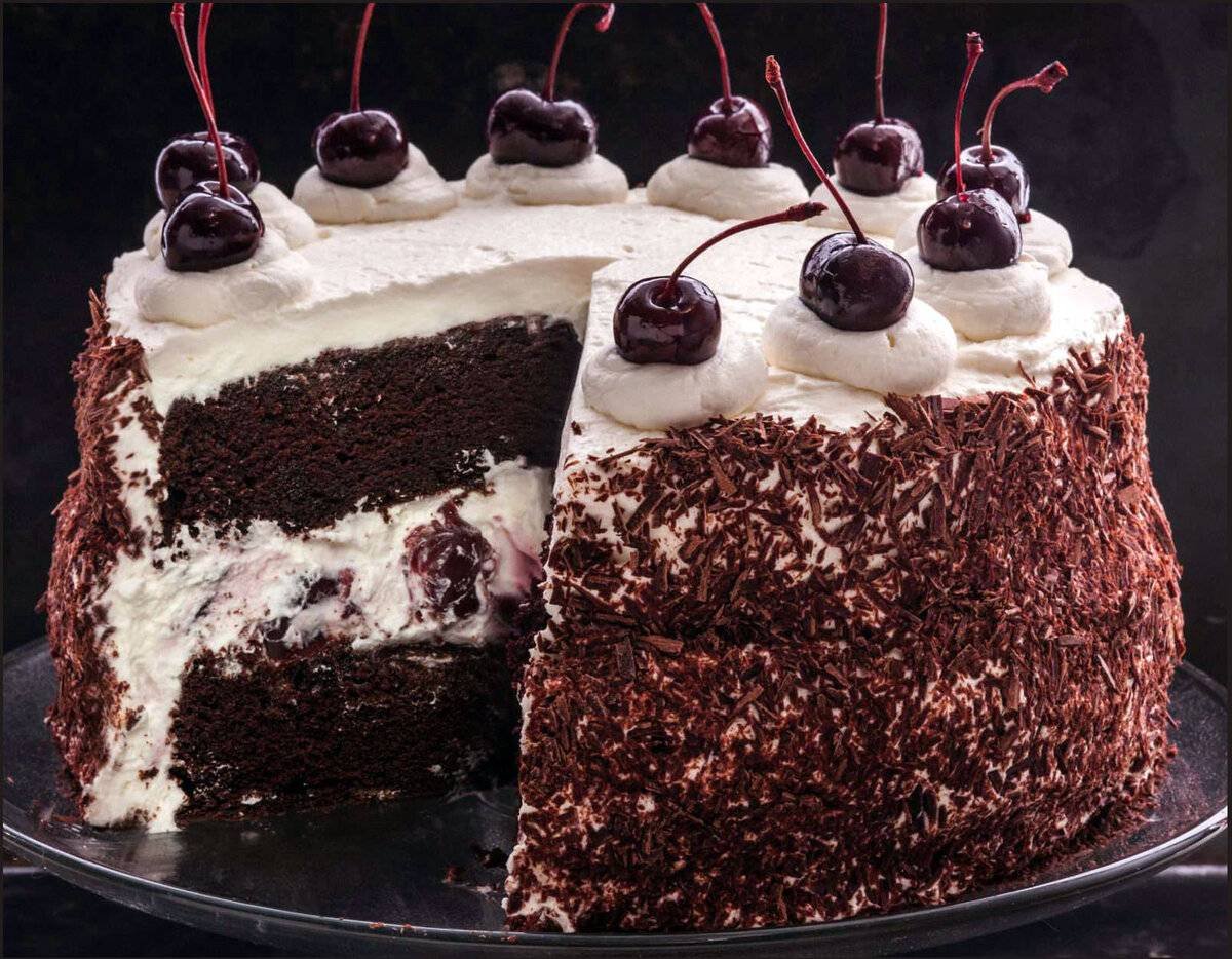Шварцвальдский вишневый торт Schwarzwälder Kirschtorte