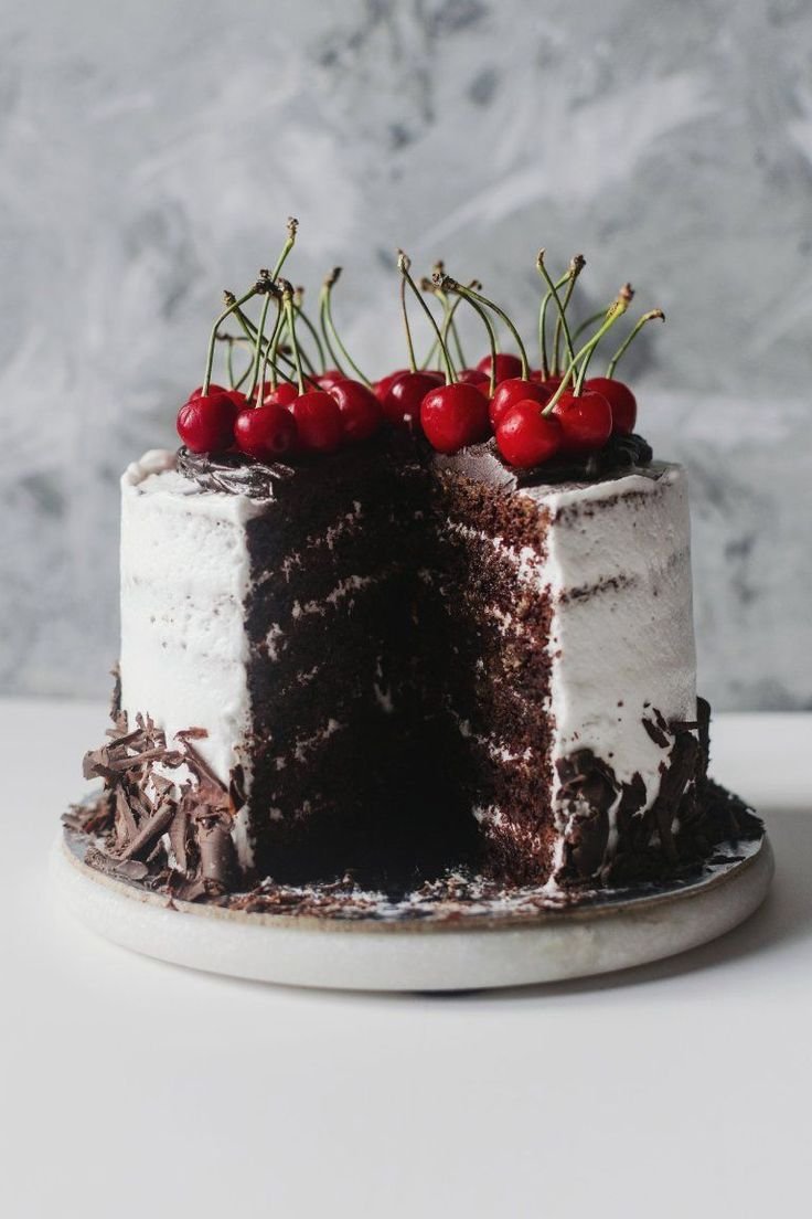 Торт "чёрный лес" (Black Forest Cake)