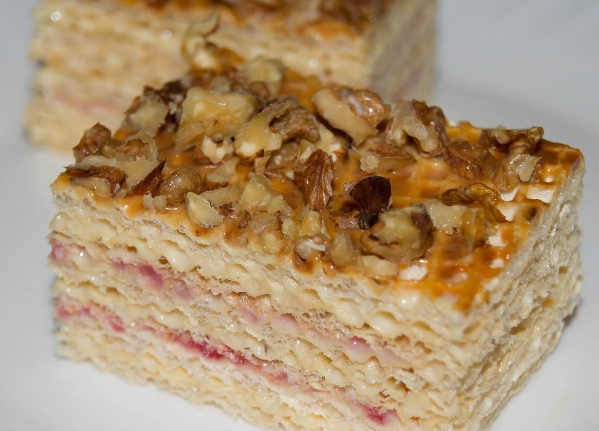 Торт из вафельных коржей со сгущенкой