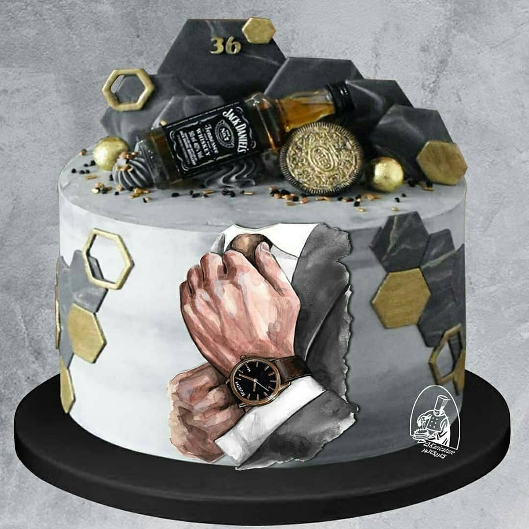 Торт на 60 лет мужчине