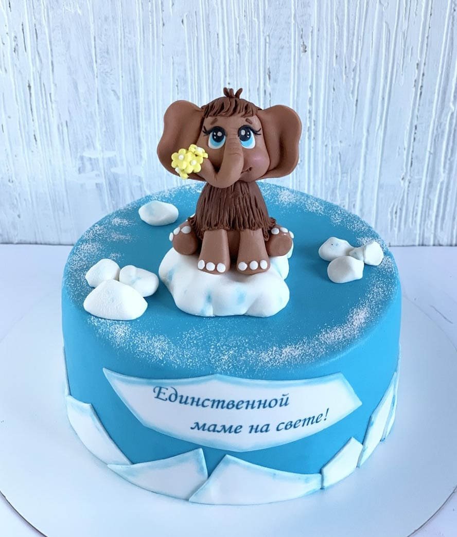 Торт Мамонтенок пес на 36 лет