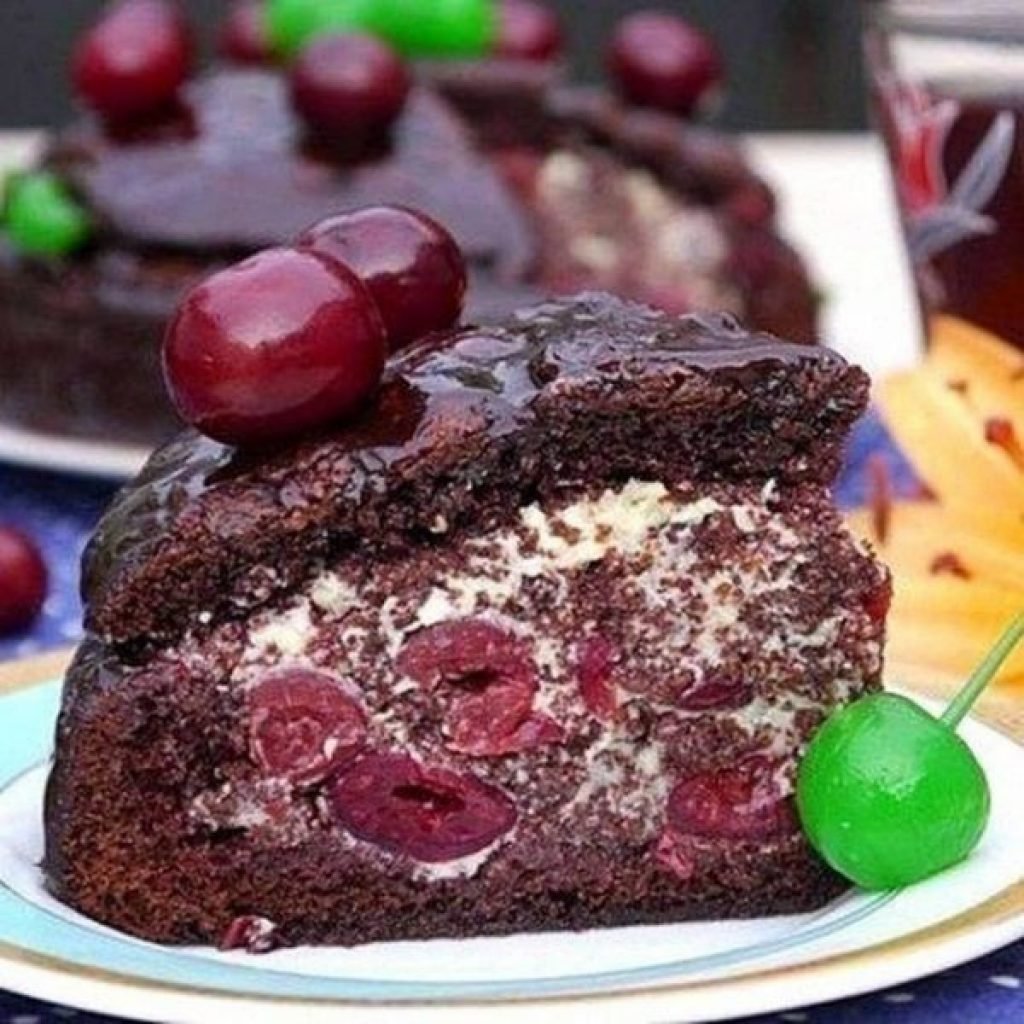 Торт вишня в шоколаде рецепт с фото пошагово в домашних