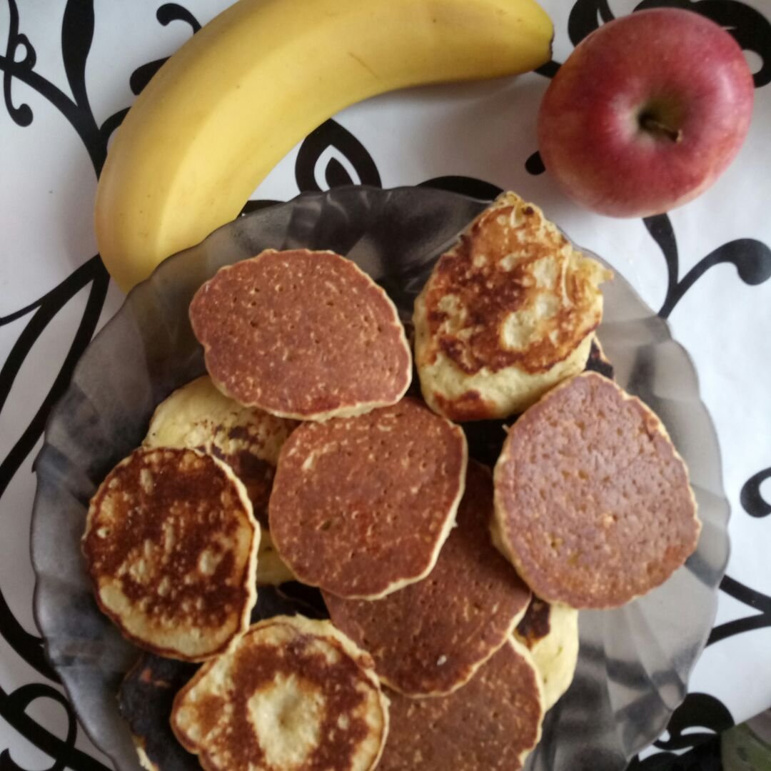 Блинчики с бананом и шоколадом