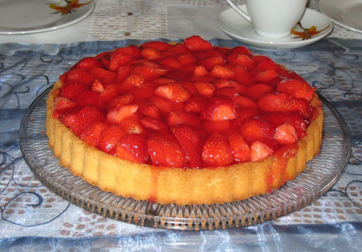 Кростата с клубникой