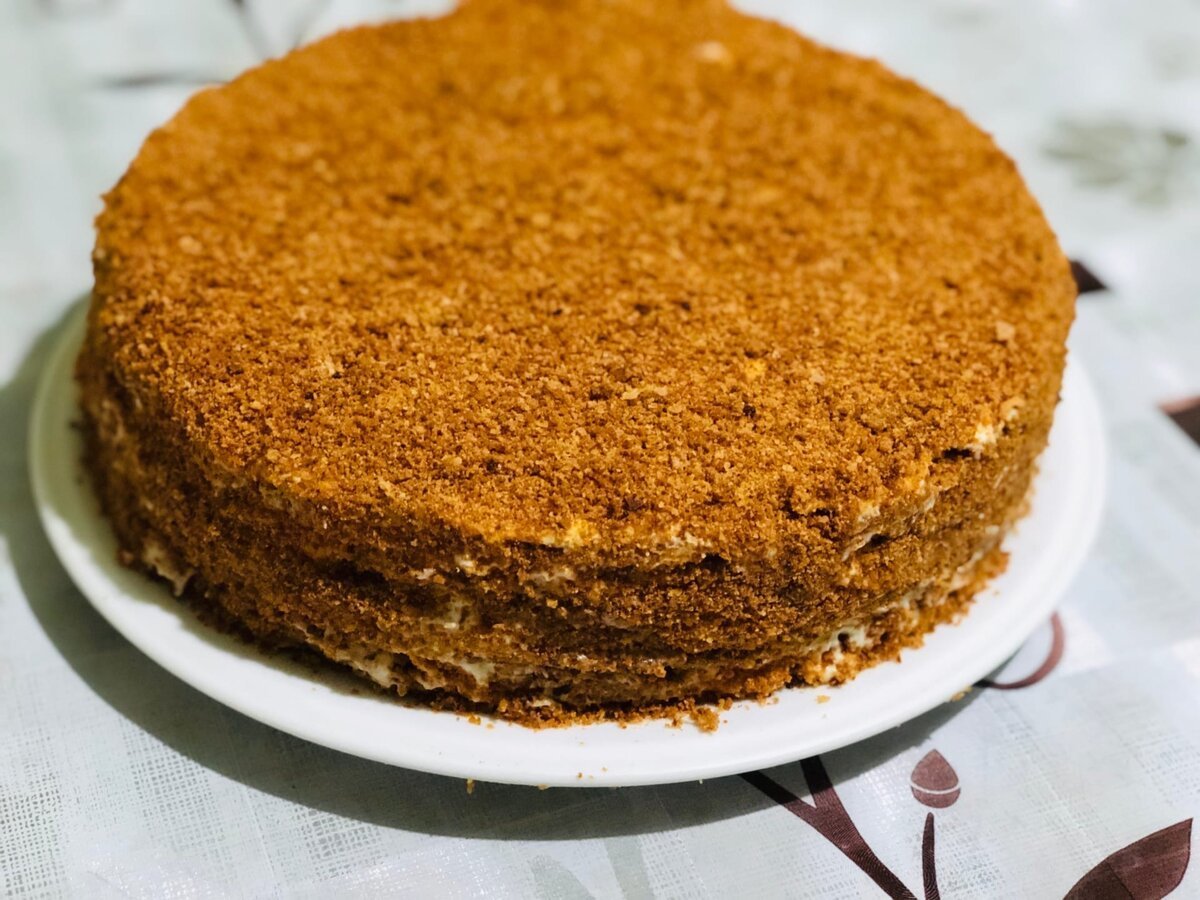 Торт медовик со сгущенкой