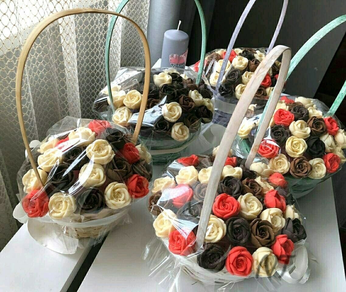 Букет из шоколадных роз