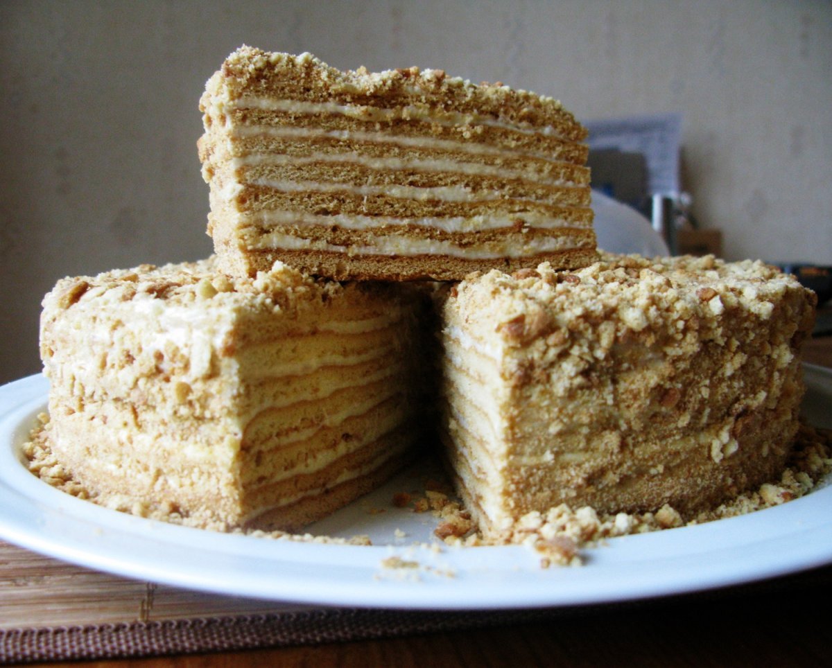 Самый вкусный медовик с заварным кремом