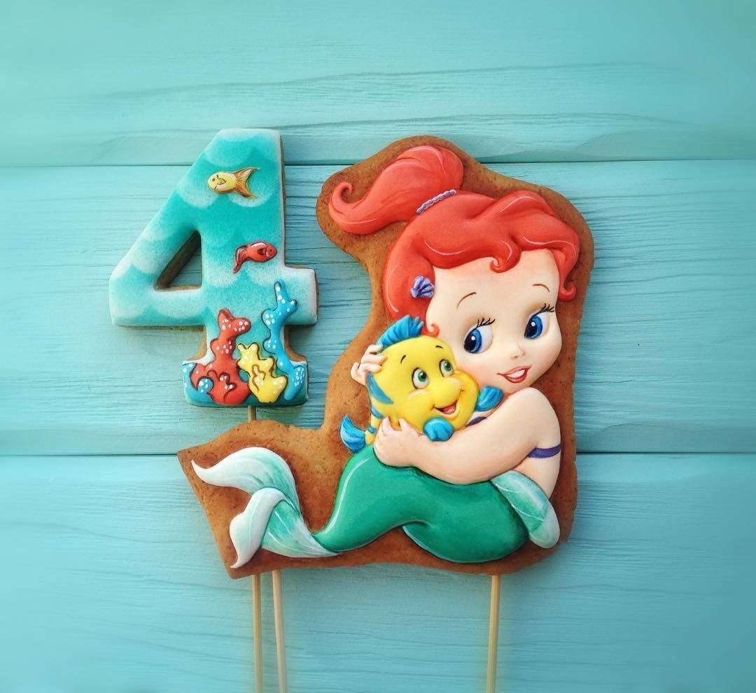 Торт Ариэль Русалочка 5 лет