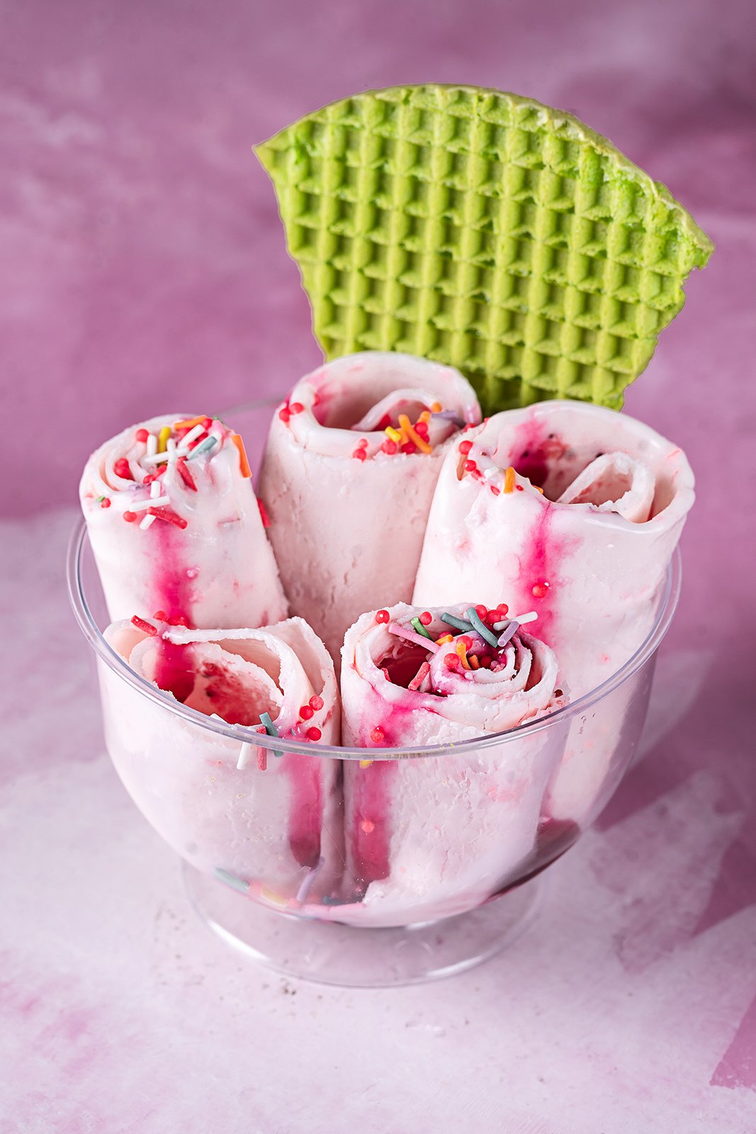 Мороженое рулетиками