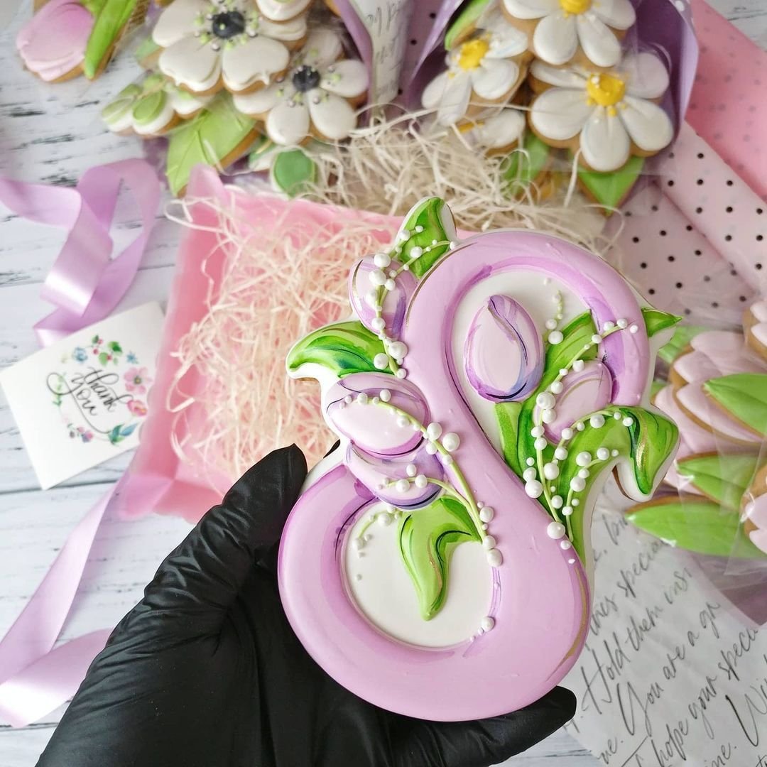 Пряники на 8 марта