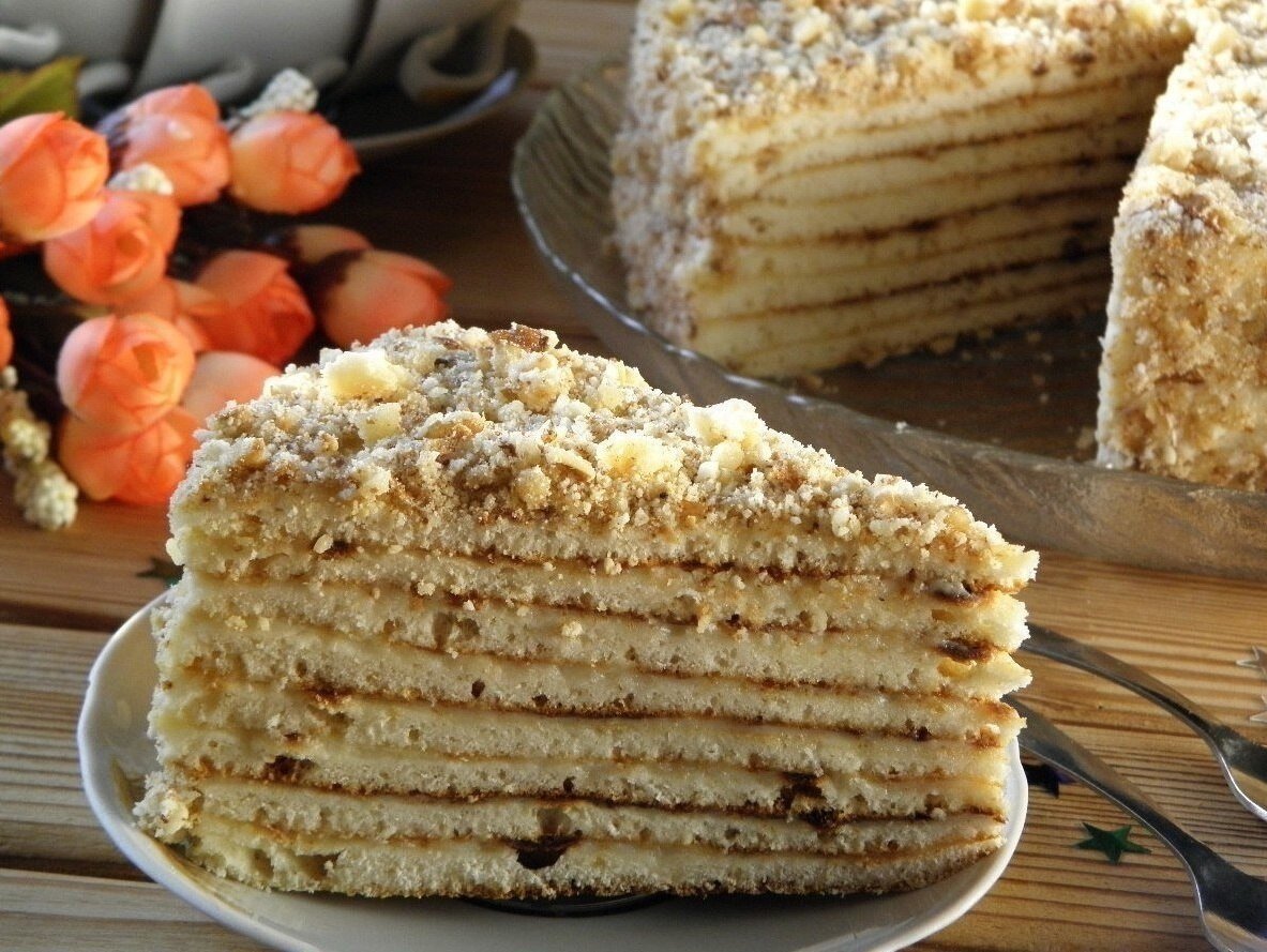 Медовик со сгущенкой