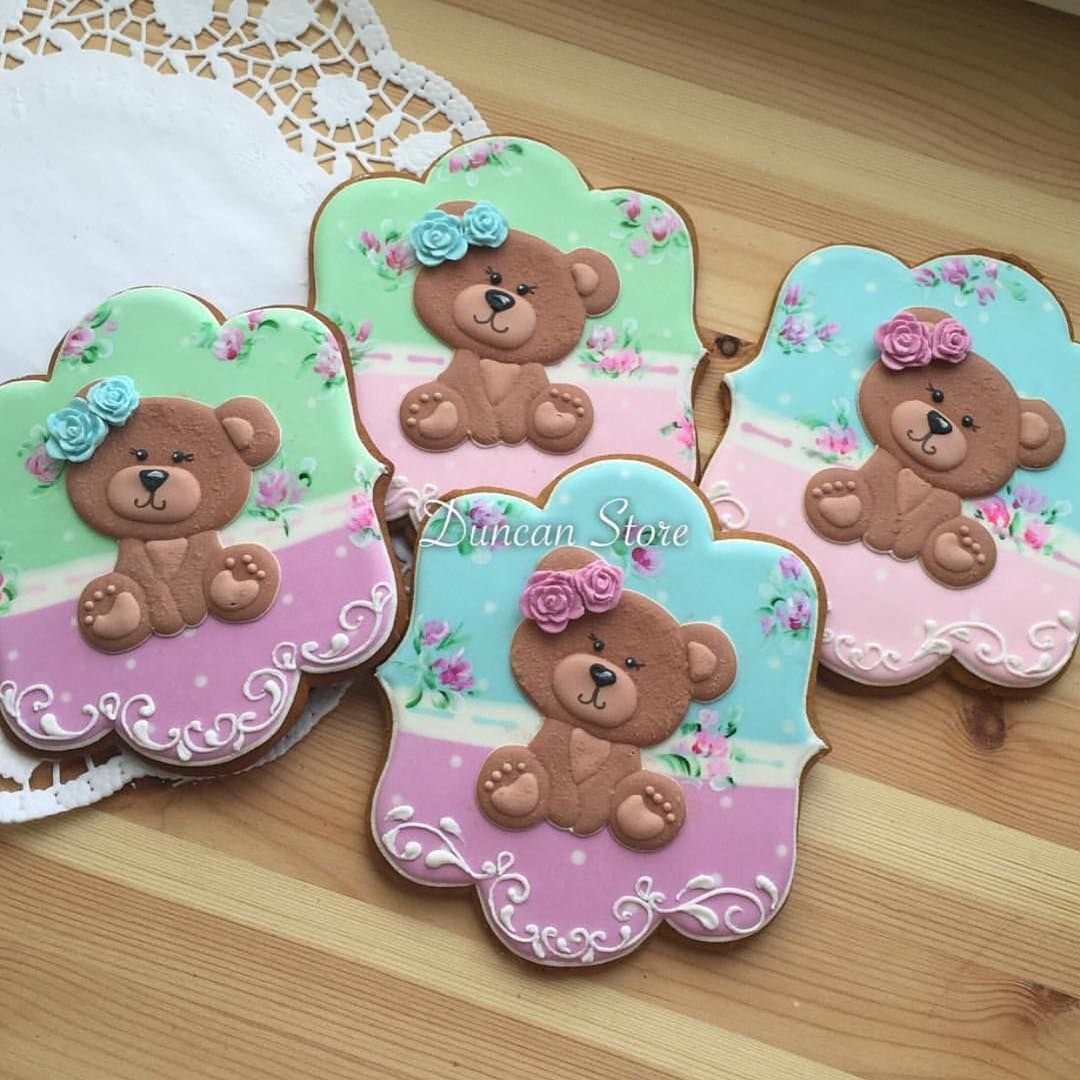 Украшение печенья медведи