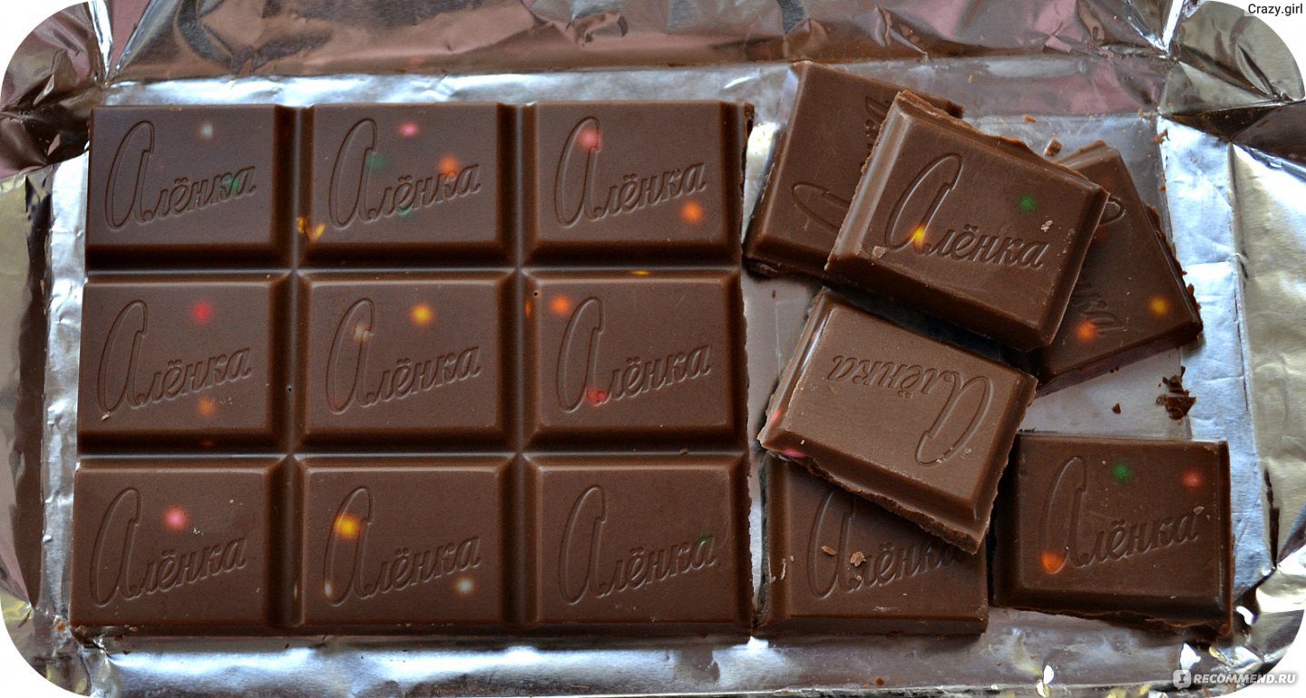 Грамм в дольке шоколада